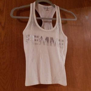 Halter back tank top